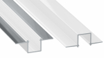 Profile LUMINES type GAUDI white lacquered without perforation 1 m